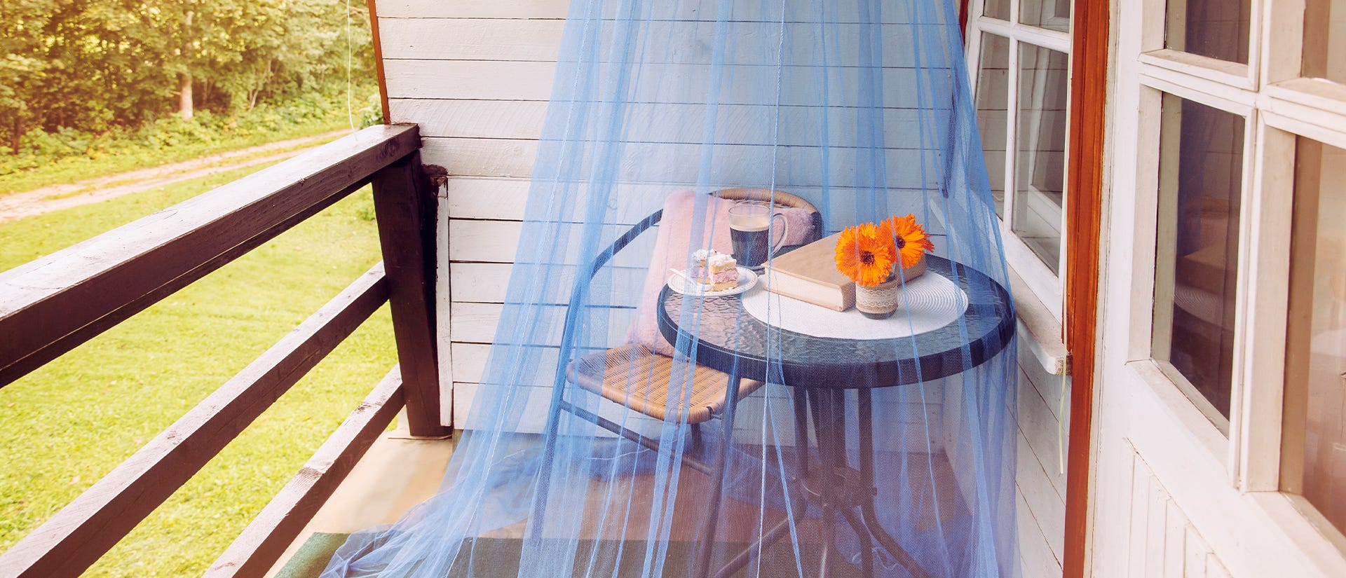 backyard mosquito net